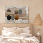 Earthen Ovals Textured Abstract Painting #M971