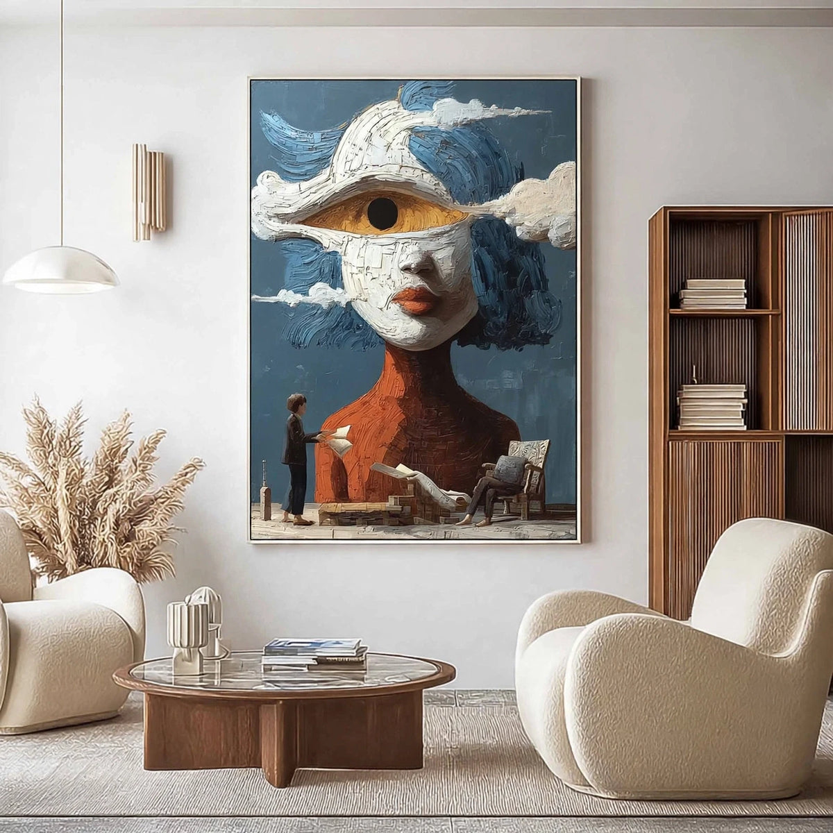 The Watching Eye Surreal Portrait Painting #M983