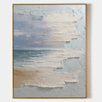 Tidal Veil Plaster Seascape Painting #M984