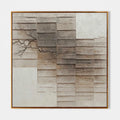 Earthen Strata Textured Abstract Painting #M991