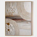 Combed Arcs Textured Abstract Painting #M995