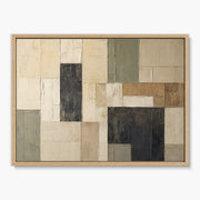 Neutral Geometric Abstract Painting #MA036