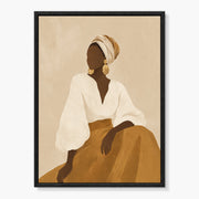 Minimalist Woman and Botanicals Painting #MA053