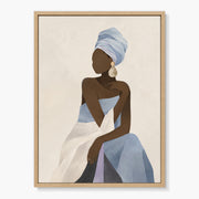 Minimalist Woman and Botanicals Painting #MA060