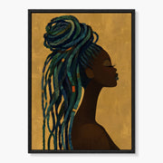 Modern African Silhouette Portrait #PAC032