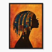 Modern African Silhouette Portrait #PAC035