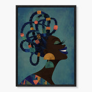Modern African Silhouette Portrait #PAC038
