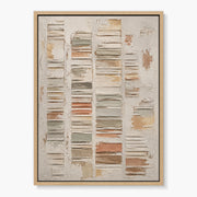 Layered Plaster Grid Painting #SG023