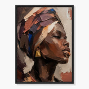 Textured African Woman Portrait #SG078