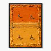 Tiny Figures in Color Field Painting #SG082