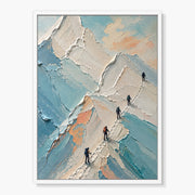 Mountain Hikers Texture Painting #SG098