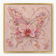 Jeweled Botanical Relief Painting #SG143