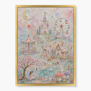 Pastel Storybook Fairground with Relief-Like Details #SG146