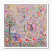 Whimsical Circus Garden with Relief-Like Flowers #SG148