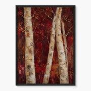 Textured Birch Forest Painting #TX014