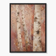 Textured Birch Forest Painting #TX015